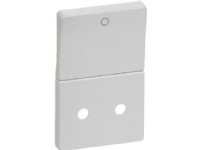 FUGA tangent/lock för uttag med 2-polig strömbrytare ljusgrå