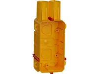 LK FUGA Air Inbyggd låda 2 moduler utan lock (Bulk) gul – (100 st.)