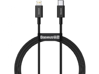 Baseus USB cable Baseus Superior Series USB-C to Lightning cable, 20W, PD, 1m (black) PC tilbehør - Kabler og adaptere - Datakabler