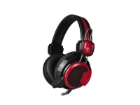 Marvo H8314 – Headset – fullstorlek – kabelansluten – 3,5 mm kontakt – röd