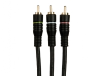 Connectech – Kabel för video / ljud – sammansatt video/ljud – RCA x 3 hane till RCA x 3 hane – 2 m – skärmad