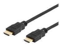 X-Shield Office – High Speed – HDMI-kabel – HDMI hane till HDMI hane – 1 m – svart – 4K Ultra HD support
