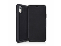 ITSKINS HYBRID // FOLIO – Vikbart fodral för mobiltelefon – läder – svart – för Apple iPhone XR