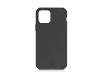 ITSKINS FERONIABIO // TERRA – Baksidesskydd för mobiltelefon – biologiskt nedbrytbart material – svart – för Apple iPhone 12 mini