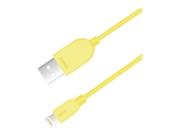 Sinox i-Media - Lightning-kabel - USB hann til Lightning hann - 2 m - gul PC tilbehør - Kabler og adaptere - Datakabler