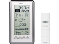 Technoline WS 9040 IT, Sort, Sølv, Indendørs hygrometer, Indendørs termometer, Udendørs barometer, Udendørs termometer, Barometer, Hygrometer, Termometer, Barometer, Hygrometer, Termometer, AA, 100 mm