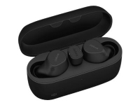 Jabra Evolve2 Buds MS – True wireless-hörlurar med mikrofon – inuti örat – Bluetooth – aktiv brusradering – USB-C via Bluetooth-adapter – ljudisolerande – svart – Certifierad för Microsoft-teams