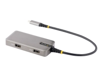 StarTech.com USB-C Multiport Adapter, 4K 60Hz HDMI w/HDR, 2-Port 5Gbps USB 3.0 Hub, 100W Power Delivery Pass-Through, GbE, USB Type C Mini Docking Station, Works with Chromebook certified - Windows, macOS (103B-USBC-MULTIPORT) - Dokkingstasjon - USB-C / U