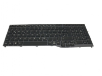 Fujitsu - Erstatningstastatur for bærbar PC - Tysk - svart