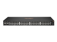 HPE Aruba 6000 48G 4SFP Switch - Switch - L3 - Styrt - 48 x 10/100/1000 + 4 x Gigabit SFP - side til side-luftflyt - rackmonterbar - AC 100 - 127 V / 200 - 240 V PC tilbehør - Nettverk - Switcher