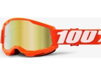 100 % beskyttelsesbriller 100 % STRATA 2 ORANGE (Gold Mirror Anti-Fog, LT 28%+/-5%) (NY) Sport & Trening - Ski/Snowboard - Ski briller