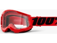 100% Goggles 100% STRATA 2 RED (Transparent Glass Anti-Fog, LT 88% -92%) (NEW) Sport & Trening - Ski/Snowboard - Ski briller