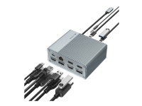HyperDrive GEN2 - Dokkingstasjon - USB-C - 2 x HDMI, 2 x DP - 1GbE
