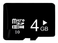 CoreParts – Flash-minneskort – 4 GB – Class 10 – microSDHC – svart – rekonditionerad