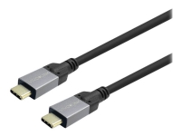 VivoLink – USB-kabel – 24 pin USB-C (hane) till 24 pin USB-C (hane) – USB 3.2 Gen 1 – 5 – 20 V – 5 A – 3 m – USB-strömförsörjning (100W) 4K60Hz stöd – svart