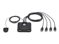 ATEN US424 4-Port USB Peripheral Sharing Device – USB-växel – skrivbordsmodell