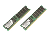 CoreParts – DDR2 – sats – 2 GB: 2 x 1 GB – DIMM 240-pin – 400 MHz / PC2-3200 – registrerad – ECC