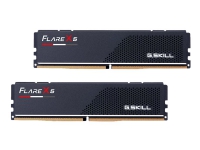 G.Skill Flare X5 - DDR5 - sett - 64 GB: 2 x 32 GB - DIMM 288-pin lav profil - 5600 MHz / PC5-44800 - CL36 - 1.25 V - ikke-bufret - ikke-ECC - matt anodisert svart PC-Komponenter - RAM-Minne - DDR5