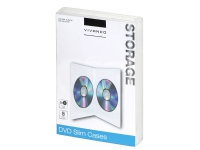 Vivanco 31721 DVD-fodral 2 diskar Transparent 136 mm 190 mm 35 mm