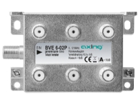 Axing BVE 6-02P, Kabelspillter, 5 - 1218 MHz, Grå, A, 10,8 dB, F PC tilbehør - Kabler og adaptere - Strømkabler