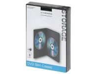 Vivanco 31720, DVD-etui, 2 disker, Svart, 190 mm, 136 mm, 35 mm PC-Komponenter - Harddisk og lagring - Medie oppbevaring