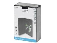 Vivanco 31712, DVD-etui, 1 disker, Sort, 136 mm, 190 mm, 73 mm PC-Komponenter - Harddisk og lagring - Medie oppbevaring
