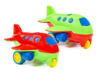 Pull-back flyvemaskine 10,5x9x5,9cm ass. i pose