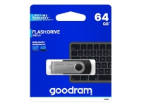 GOODRAM UTS2 – USB flash-enhet – 64 GB – USB 2.0 – svart