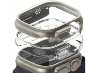 Bilde av Ringke Ringke Slim 2-pack Apple Watch Ultra (49 Mm) Clear & Titanium Grey