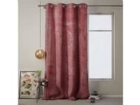 AmeliaHome Velvet curtain with grommets Bordo 140X270