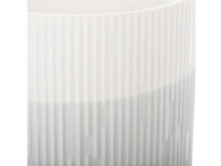 AmeliaHome AmeliaHome Ceramic flower pot FINO 9X9.8 gray + white