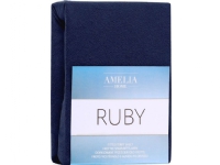 AmeliaHome AmeliaHome terry sheet RUBY NAVYBLUE34 100-120×200+30