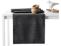AmeliaHome AmeliaHome Stain resistant table runner VESTA 40X250 dark gray