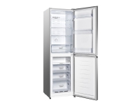 Gorenje Essential NRK418ECS4 - Kjøleskap/fryser - bunnfryser - bredde: 55 cm - dybde: 55.7 cm - høyde: 182.4 cm - 256 liter - Klasse E - grå Hvitevarer - Kjøl og frys - Kjøle/fryseskap