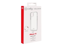 Celly Gelskin - Baksidedeksel for mobiltelefon - termoplast-polyuretan (TPU) - gjennomsiktig - for Apple iPhone 13