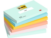 Post-It 655-6-BEA, Rektangel, Blå, Grønn, Oransje, Rosa, Gult, Papir, 127 mm, 76 mm, 100 ark Papir & Emballasje - Blokker & Post-It - Legg det ut
