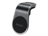 DELTACO ARM-C104 – Bilhållare för mobiltelefon – magnetisk vinklad smal – svart
