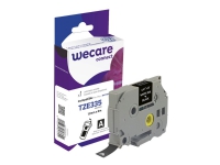 Wecare – Vit – Rulle (1,2 cm x 8 m) 1 kassett(er) etiketttejp – för Brother PT-D210 D600 H110  P-Touch PT-1005 1880 E800 H110  P-Touch Cube Plus PT-P710