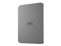 LaCie Mobile Drive Secure STLR2000400 - Harddisk - kryptert - 2 TB - ekstern (bærbar) - USB 3.2 Gen 1 (USB-C kontakt) - Self-Encrypting Drive (SED) - romgrå - med 3-års Seagate Rescue Data Recovery PC-Komponenter - Harddisk og lagring - Ekstern Harddisker