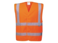 Sikkerhedsvest Portwest C470, orange, str. S/M Klær og beskyttelse - Refleks arbreidstøy