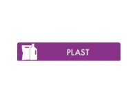 Piktogram plast, 3 x 16 cm, lilla Rengjøring - Avfaldshåndtering - Bøtter & tilbehør