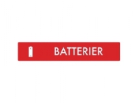 Piktogram, batterier, 3 x 16 cm, rød Rengjøring - Avfaldshåndtering - Bøtter & tilbehør