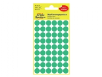 Avery Zweckform – Grön – 12 mm rund 270 etikett (er) (5 ark x 54) runda etiketter