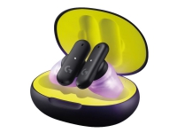Logitech G FITS - True wireless-hodetelefoner med mikrofon - i øret - Bluetooth / LIGHTSPEED - svart Gaming - Headset og streaming - Hodesett