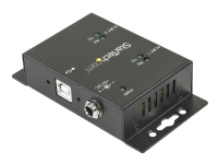 StarTech.com USB to Serial Adapter - 2 Port - Wall Mount - Din Rail Clips - Industrial - COM Port Retention - FTDI - DB9 (ICUSB2322I) - Seriell adapter - USB 2.0 - RS-232 x 2 - svart