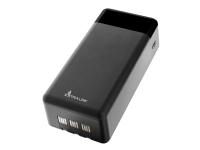 Extralink EPB-124 - Strømbank - 30000 mAh - 22.5 watt - 4.5 A - Fast Charge - 5 utgangskontakter (4 x USB, 24 pin USB-C) - svart Tele & GPS - Batteri & Ladere - Kraftbanker