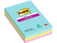 Post-it Super Sticky Notes3 linjerede blokke 101 mmx152 mm Cosmic farvekollektion Papir & Emballasje - Blokker & Post-It - Legg det ut