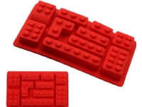 Bilde av Aptel Ag433e Donuttbakeform Lego Silikonblokker 10 Stk Rød