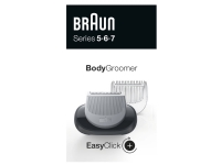 Braun Body Groomer, Barberingshode, 3 hoder, Sort, Sølv, Gjennomsiktig, Series 5-6-7, 23 g, 80 mm N - A