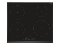 Siemens iQ100 EH651FEB1E – Induktionshäll – 4 kokplattor – Fördjupning – bredd: 56 cm – djup: 49 cm – svart – med fasetterad framkant